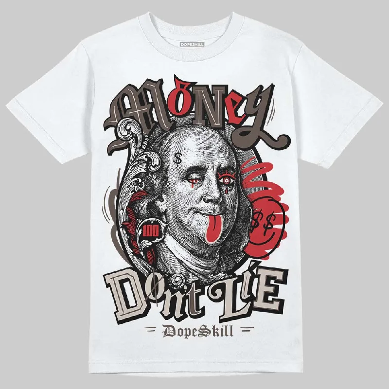 Oversized T-Shirt-Samba OG White Better Scarlet DopeSkill T-Shirt Money Don't Lie Graphic