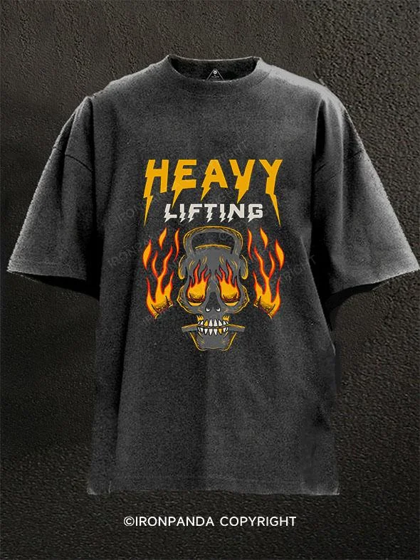 Camouflage T-Shirt-Heavy Lifting Washed Gym Shirt