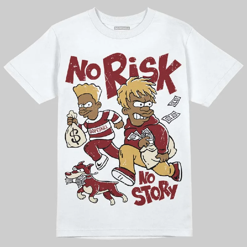 Geometric T-Shirt-Dunk Sisterhood Team Red DopeSkill T-Shirt No Risk No Story Graphic