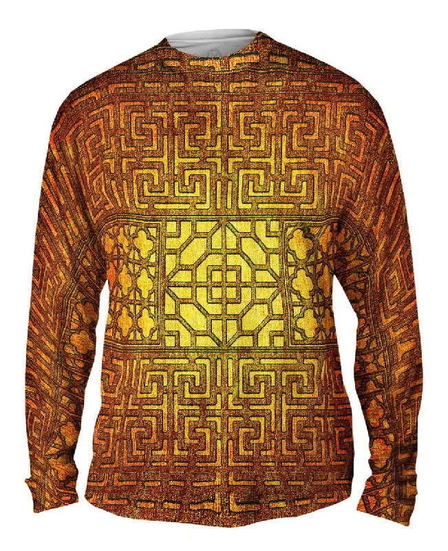 All Season Long Sleeve-Eastern Tapestry Gold