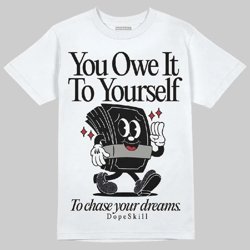 Funny T-Shirt-Black Cat 3s DopeSkill T-Shirt Owe It To Yourself Graphic