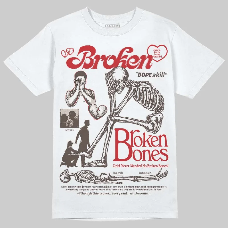 Aesthetic T-Shirt-Samba OG White Better Scarlet DopeSkill T-Shirt Broken Bones Graphic