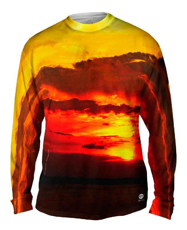 Pocket Long Sleeve-Sun Down Touch Down