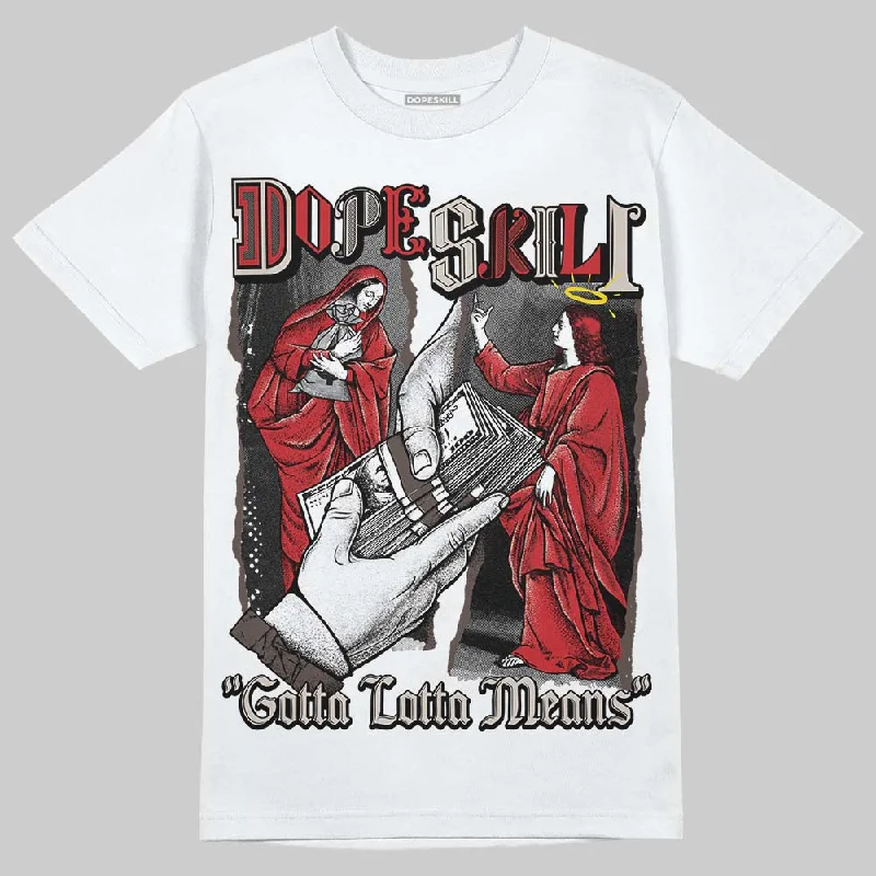 Plain T-Shirt-Samba OG White Better Scarlet DopeSkill T-Shirt Gotta Lotta Means Graphic