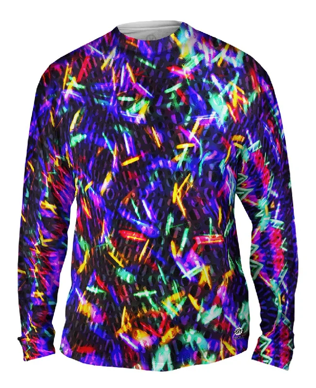 Button Up Long Sleeve-Led Confetti