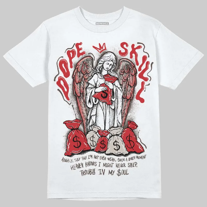 Tie Dye T-Shirt-Samba OG White Better Scarlet DopeSkill T-Shirt Angels Graphic