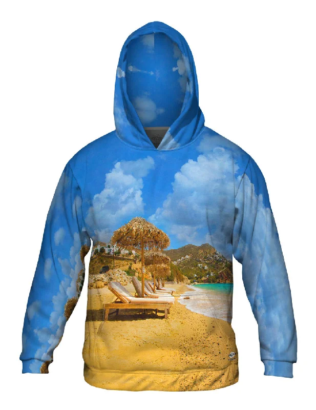 Zip Front Hoodie-Peace In The Island