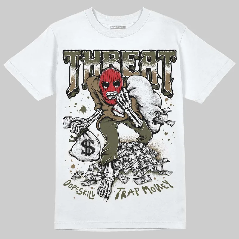 Printed T-Shirt-Samba OG Focus Olive DopeSkill T-Shirt Threat Graphic