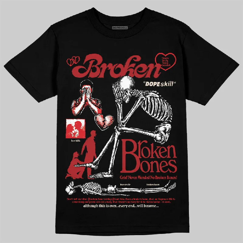 Pop Culture T-Shirt-Samba OG Talchum Pack Scarlet DopeSkill T-Shirt Broken Bones Graphic