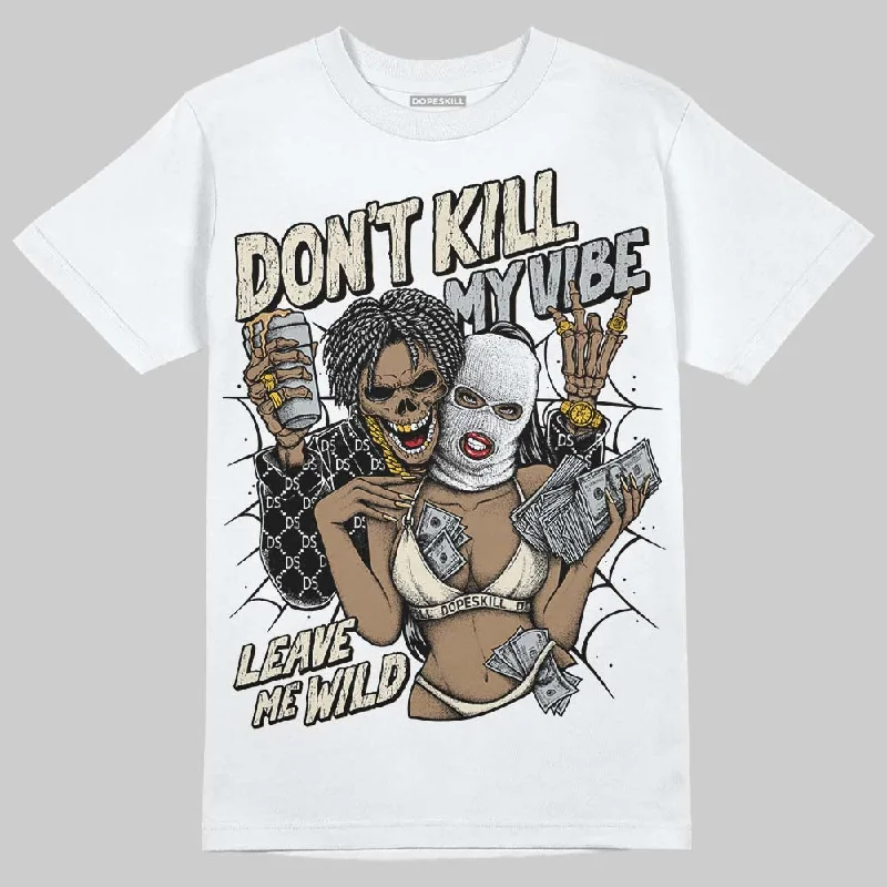 Aesthetic T-Shirt-Reverse Metallic 5s DopeSkill T-Shirt Don't Kill My Vibe Graphic