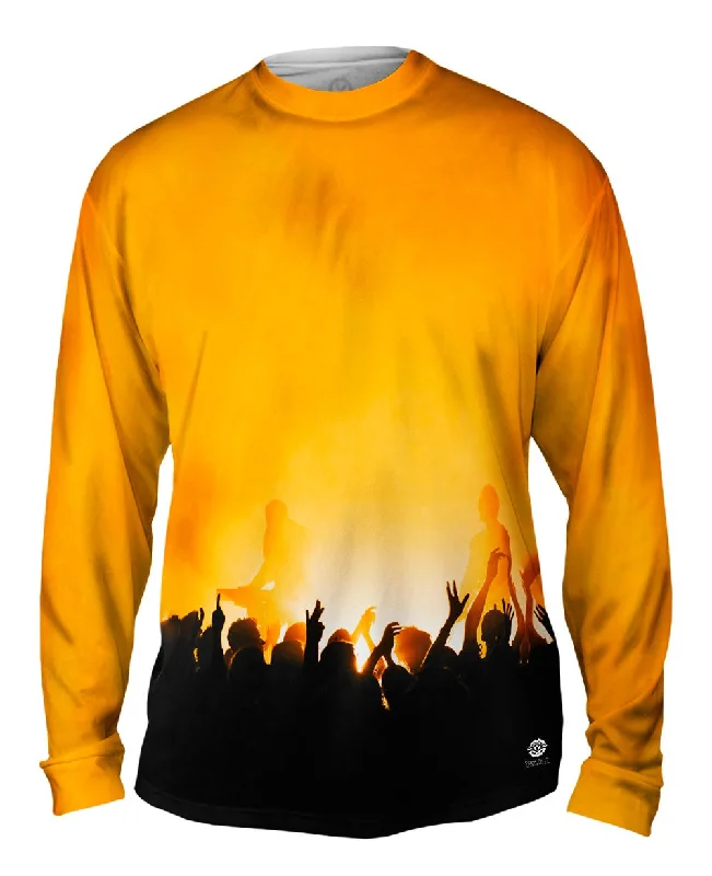 Travel Long Sleeve-Edm Music Makes The Crowd Orange