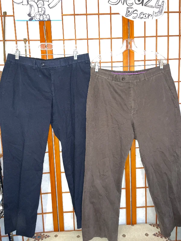 Running Joggers-Blue Brown Hiltl Trouser Pants