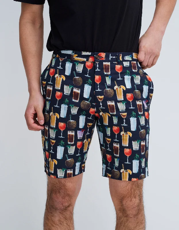 Loose Fit Shorts-Cocktail Shorts