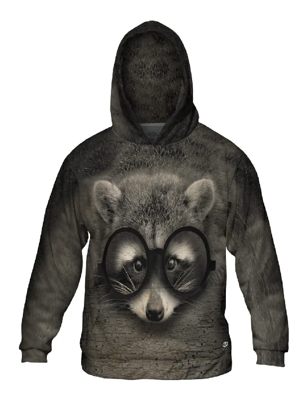 Drawstring Hoodie-Mr Raccoon