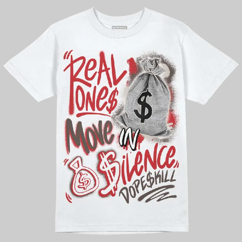 Oversized Graphic T-Shirt-Samba OG White Better Scarlet DopeSkill T-Shirt Real Ones Move In Silence Graphic