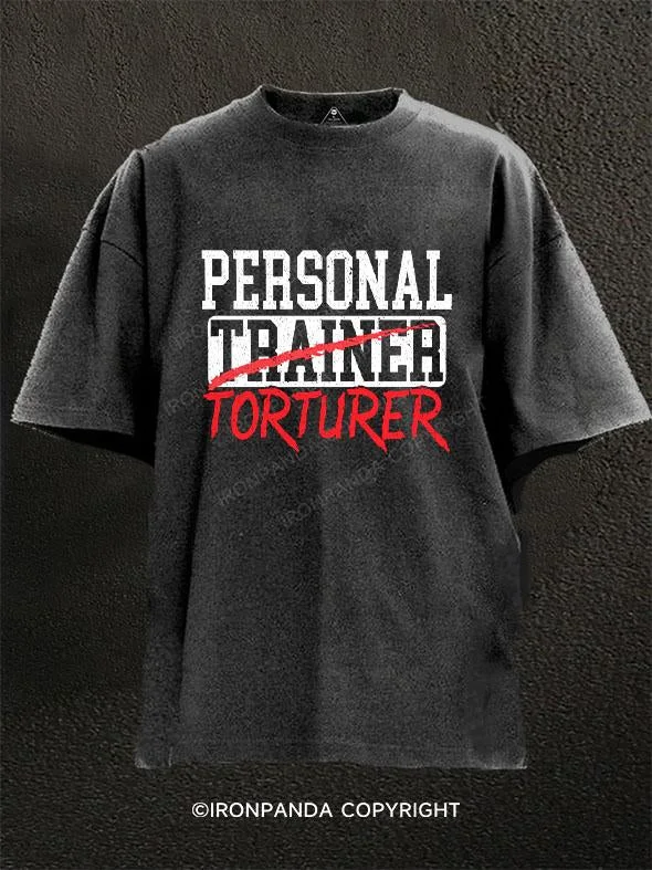 Skate T-Shirt-Personal Torturer Washed Gym Shirt