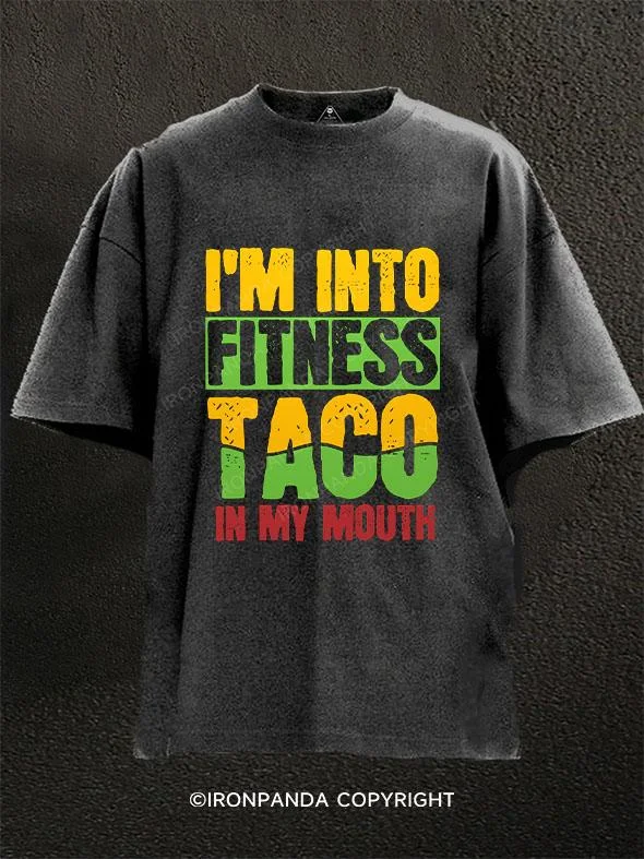 Edgy T-Shirt-Taco Fitness Gym Washed Gym Shirt