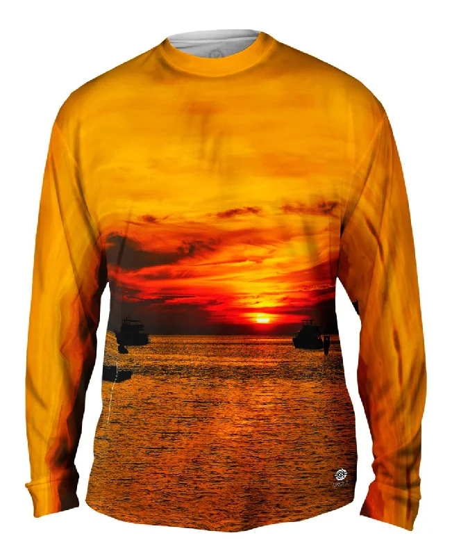 Running Long Sleeve-Day Dreaming Sunset Boat Life