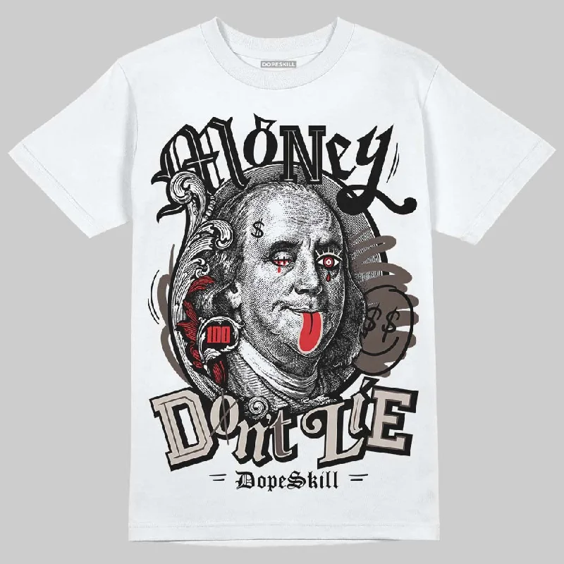 Hipster T-Shirt-Samba OG White Black Clear Granite DopeSkill T-Shirt Money Don't Lie Graphic