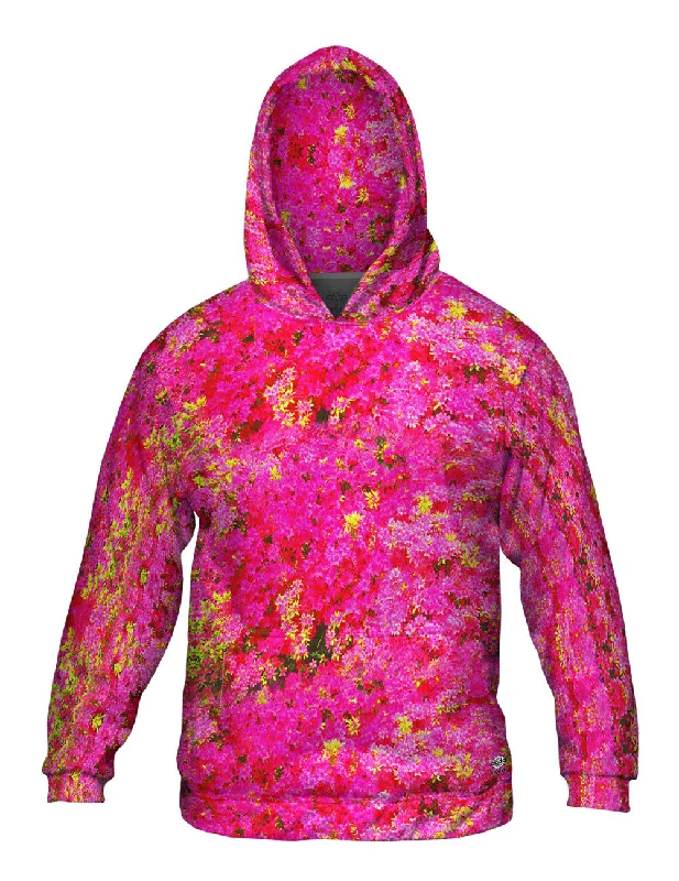 Utility Hoodie-Pink Flower Medley