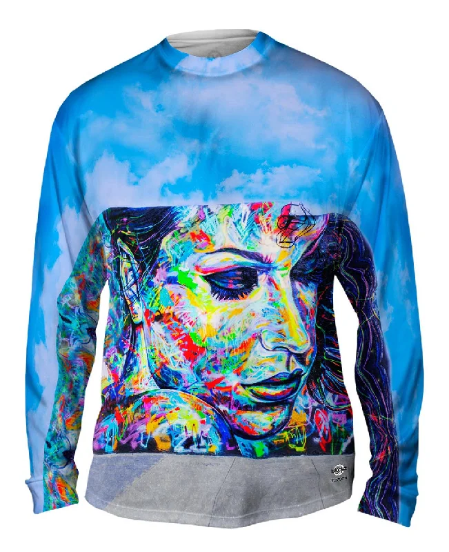 Travel Long Sleeve-Paint Splashes Woman Graffiti Art Basel Miami 2013