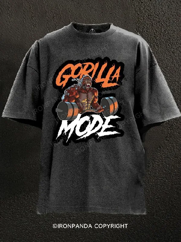 Lightweight T-Shirt-gorilla MODE Washed Gym Shirt