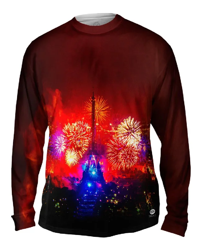 Utility Long Sleeve-New Years Eiffel Tower Fireworks