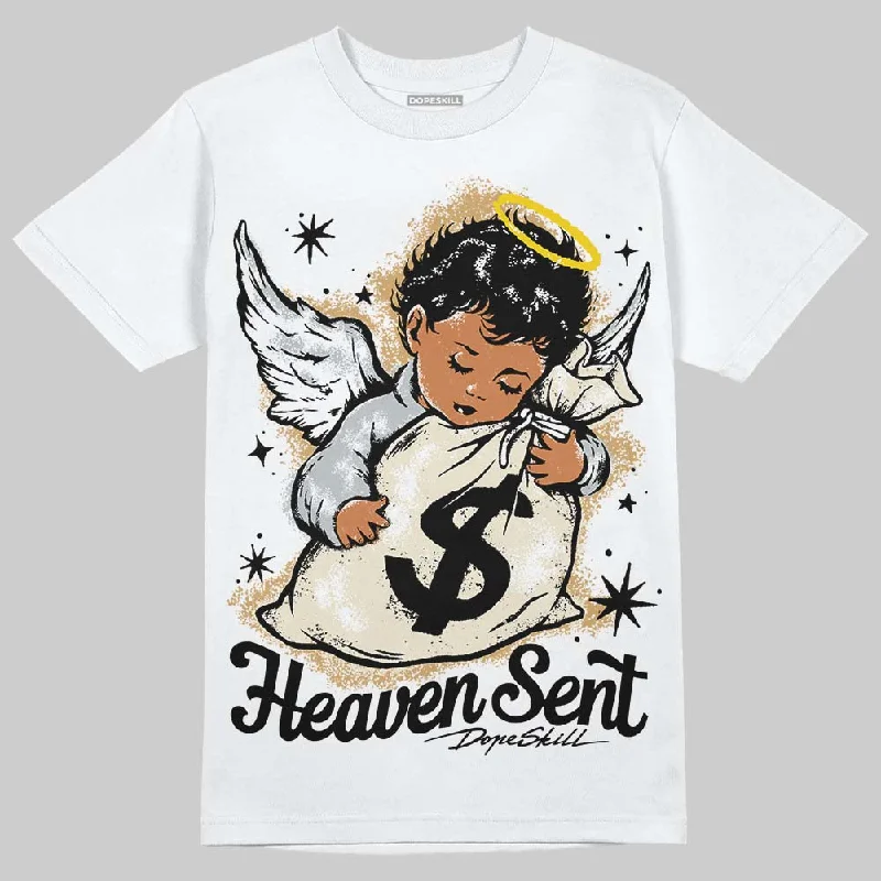 Breathable T-Shirt-Reverse Metallic 5s DopeSkill T-Shirt Heaven Sent Graphic