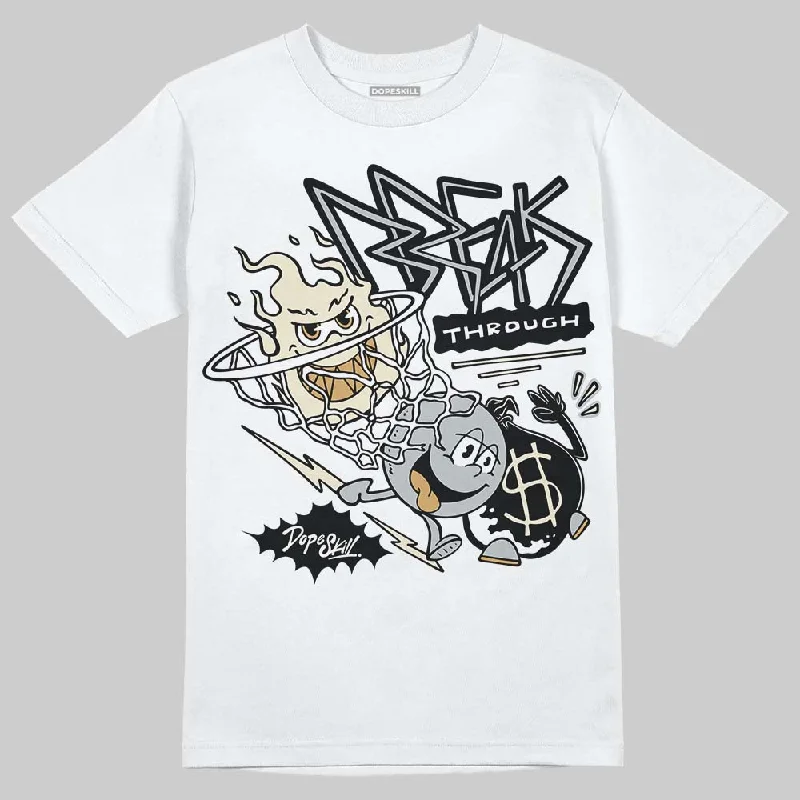 Logo T-Shirt-Reverse Metallic 5s DopeSkill T-Shirt Break Through Graphic