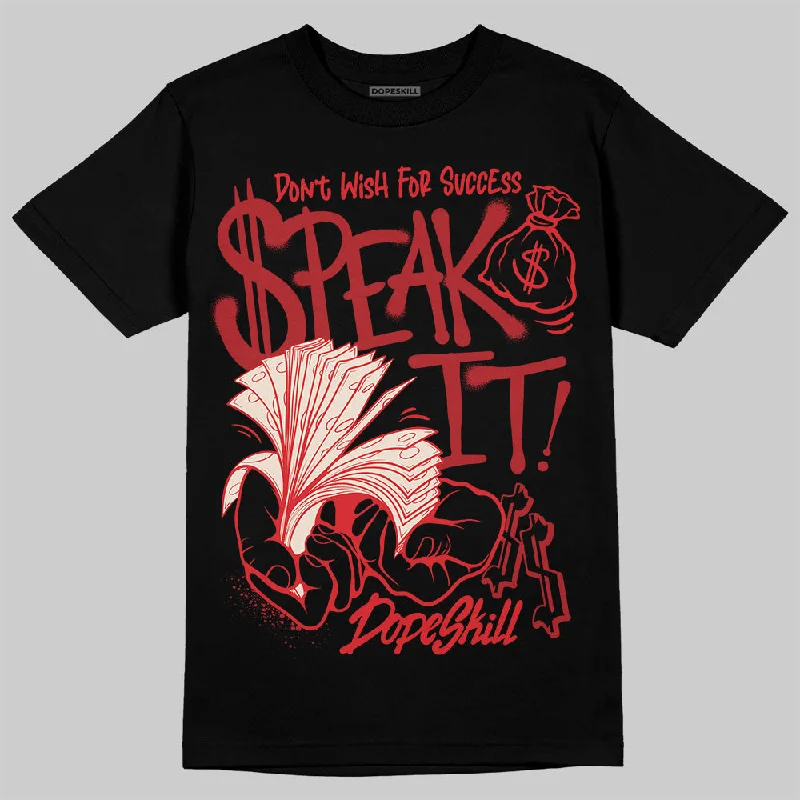 Fitted T-Shirt-Samba OG Talchum Pack Scarlet DopeSkill T-Shirt Speak It Graphic