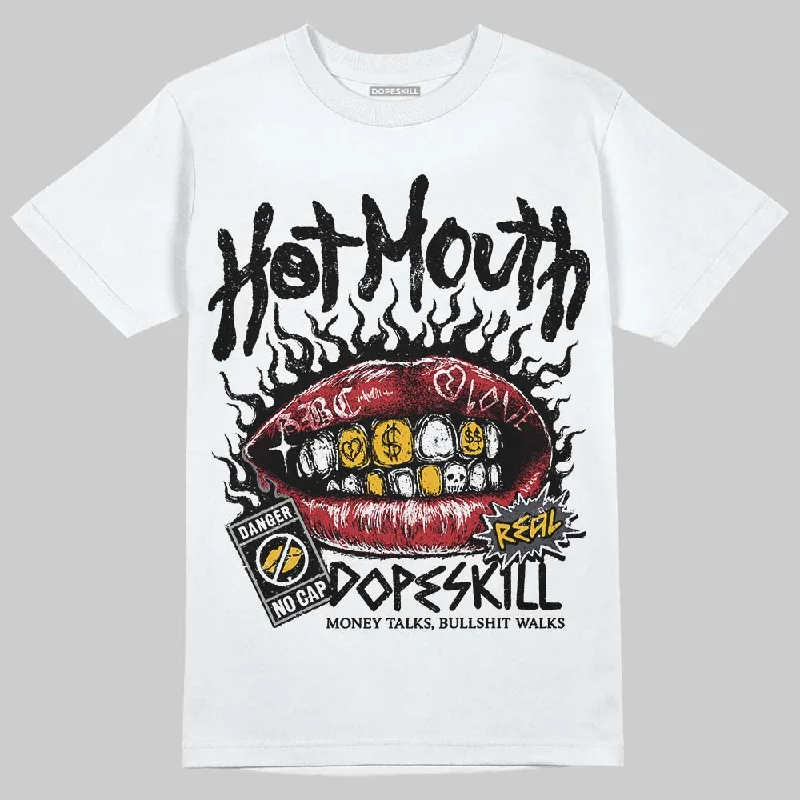 Retro T-Shirt-Black Cat 3s DopeSkill T-Shirt Hot Mouth Graphic