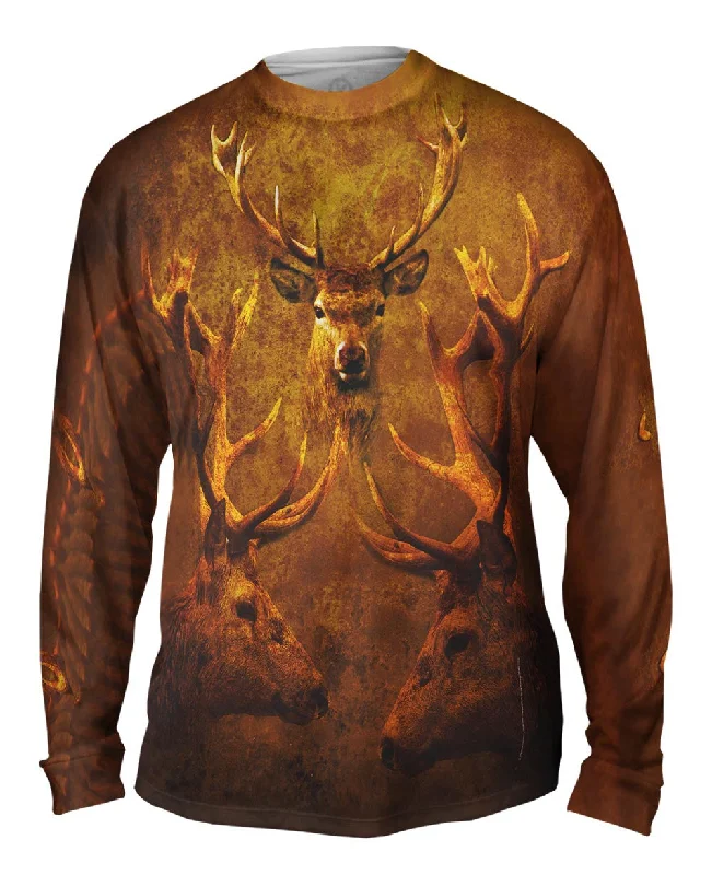 Washed Long Sleeve-Deer Trio