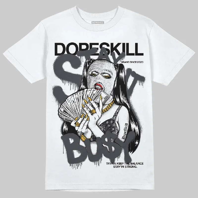 Modern Fit T-Shirt-Black Cat 3s DopeSkill T-Shirt Stay It Busy Graphic