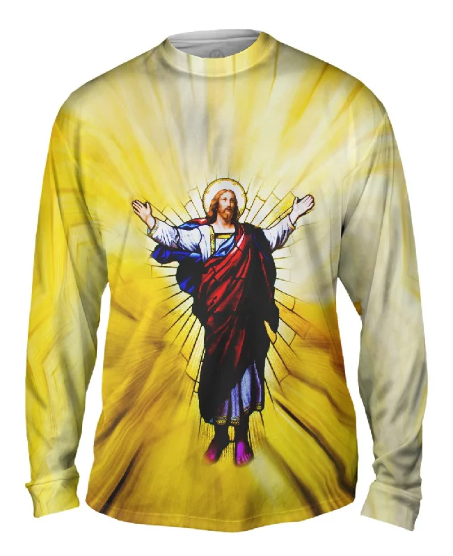 Bold Print Long Sleeve-"Stained Glass Christ"