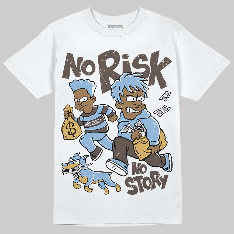 Oversized T-Shirt-Handball Spezial Light Blue DopeSkill T-Shirt No Risk No Story Graphic