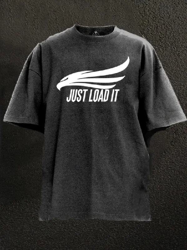 Classic Fit T-Shirt-JUST LOAD IT Washed Gym Shirt