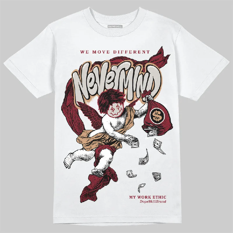 Slim Fit T-Shirt-Samba OG Collegiate Burgundy DopeSkill T-Shirt Nevermind Graphic