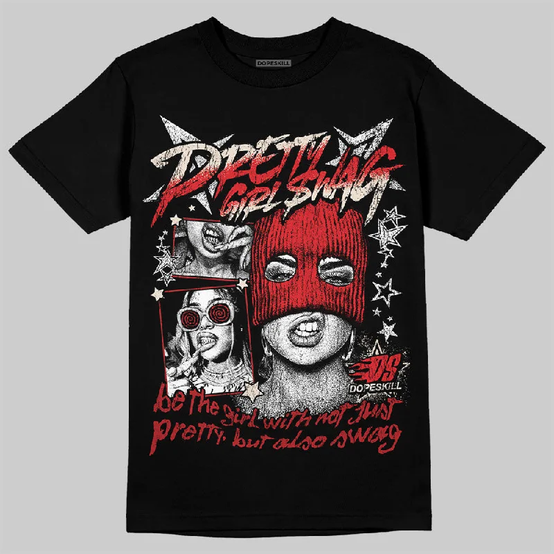 Floral T-Shirt-Samba OG Talchum Pack Scarlet DopeSkill T-Shirt Pretty Girl Swag Graphic