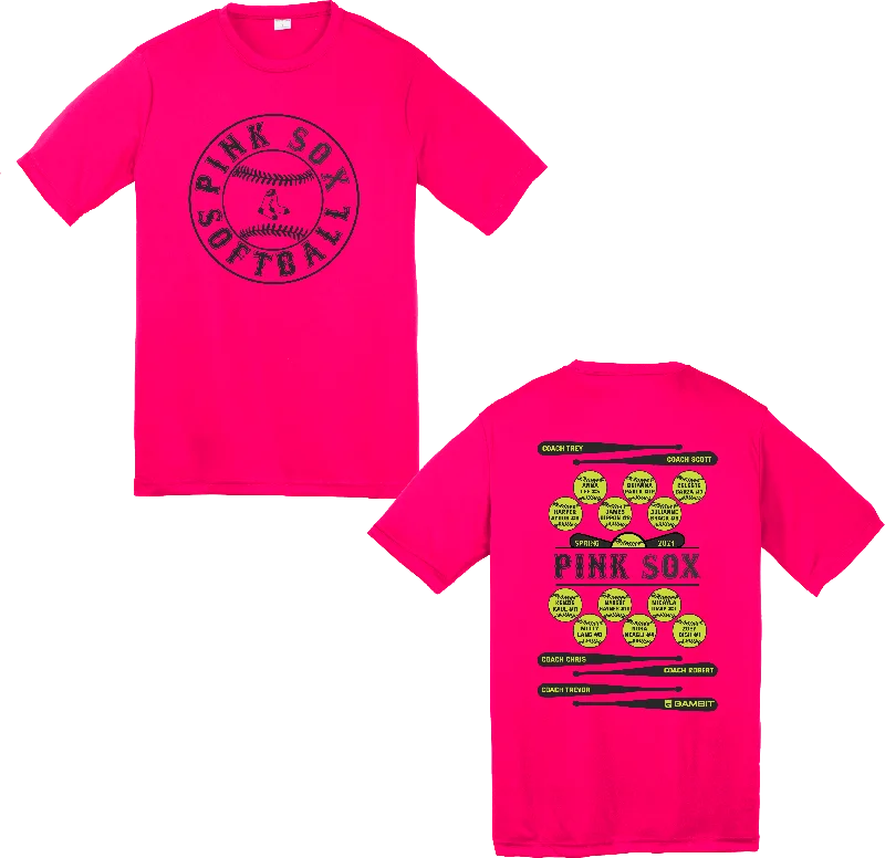 Cotton T-Shirt-Pink Sox - ROSTER SHIRT - FSA