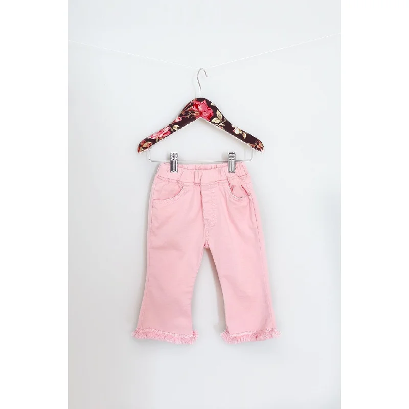 Printed Pants-Maeli Rose Pink Capri