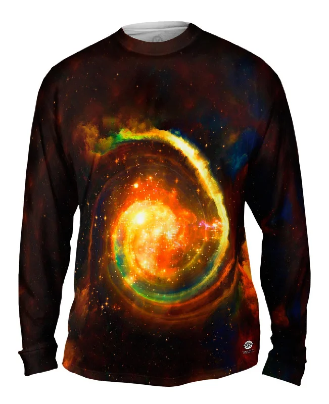 Thermal Long Sleeve-Space Galaxy Virtual Ring Nebula