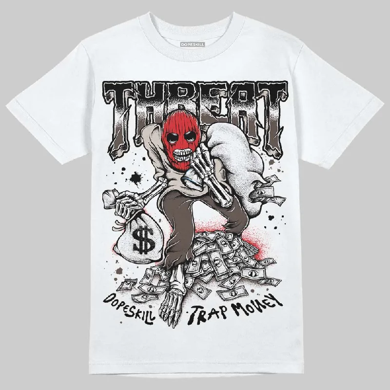 Heavy Cotton T-Shirt-Samba OG White Black Clear Granite DopeSkill T-Shirt Threat Graphic