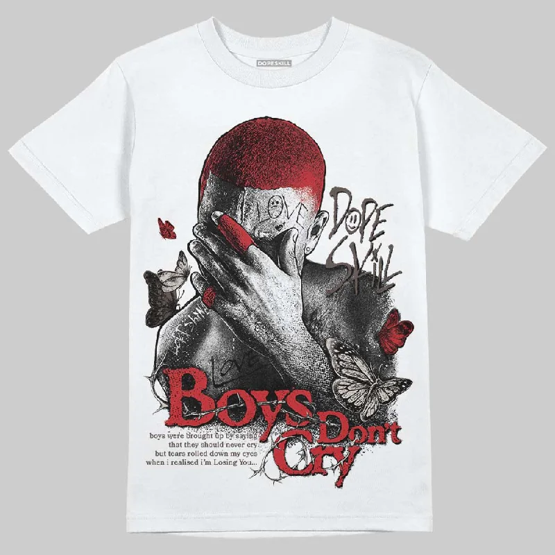 Sports T-Shirt-Samba OG White Better Scarlet DopeSkill T-Shirt Boys Don't Cry Graphic