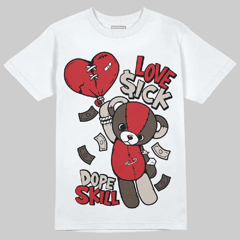 Classic T-Shirt-Samba OG White Better Scarlet DopeSkill T-Shirt Love Sick Graphic