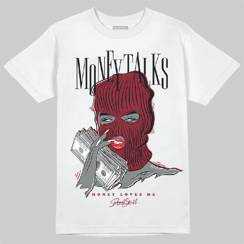 Horror T-Shirt-Samba OG Collegiate Burgundy DopeSkill T-Shirt Money Talks Graphic