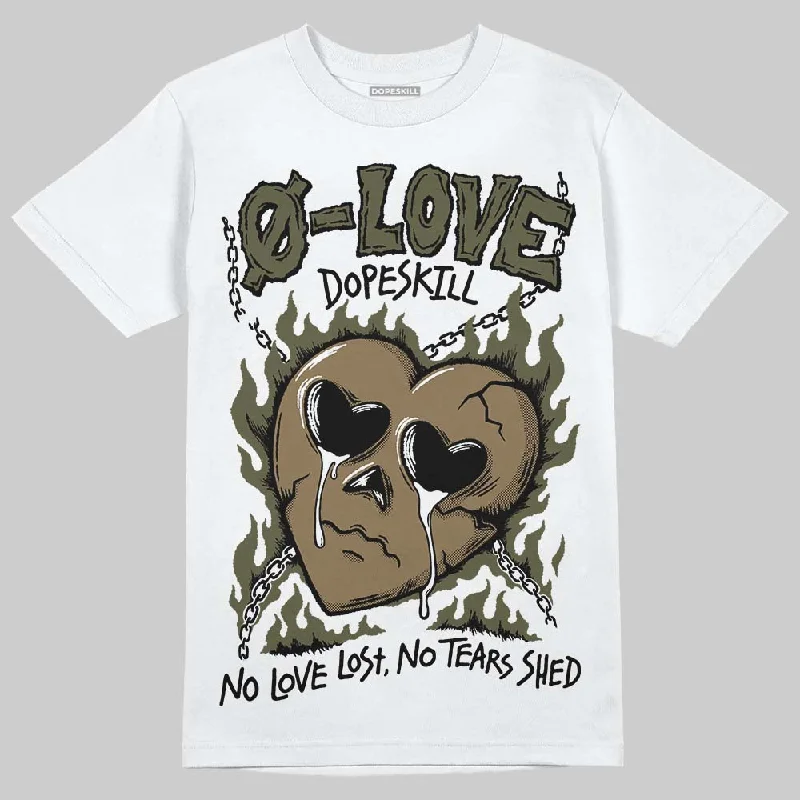 Hip Hop T-Shirt-Samba OG Focus Olive DopeSkill T-Shirt Crying Heart Graphic