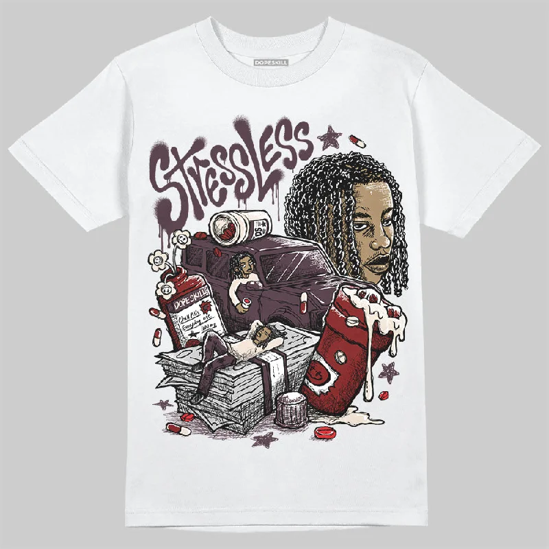 Music T-Shirt-Samba OG Maroon Gold Metallic DopeSkill T-Shirt Stressless Graphic