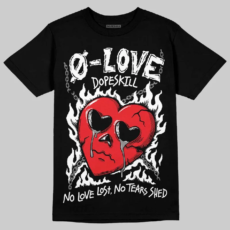 Slim Fit T-Shirt-Rick Owens Black Leather Sneaker DopeSkill T-Shirt Crying Heart Graphic