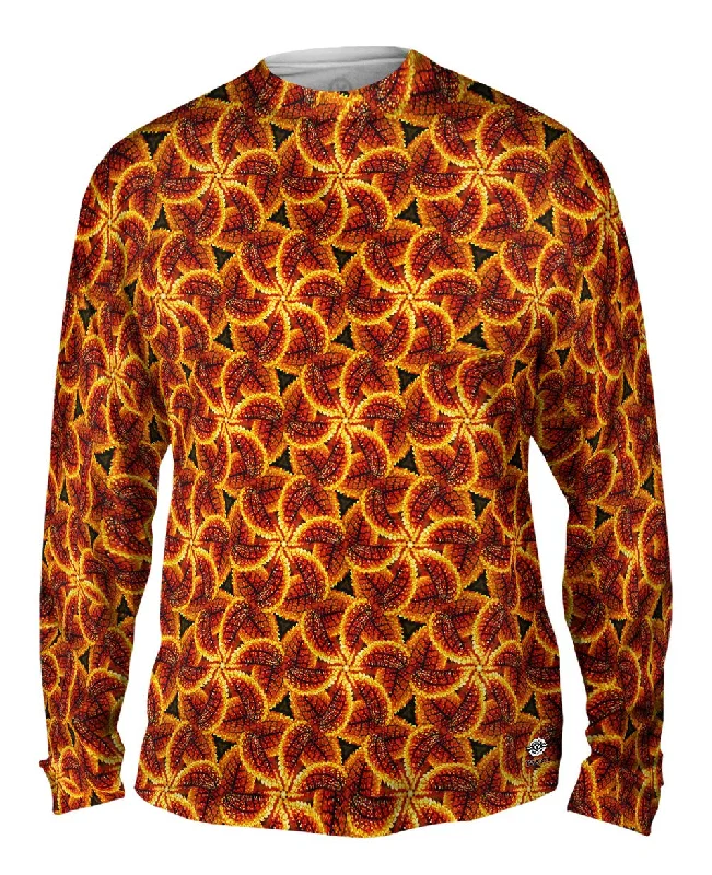 Minimalist Long Sleeve-Fall Foliage Pattern