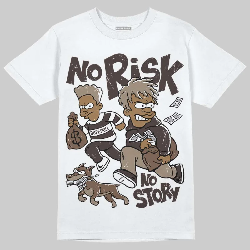 Sports T-Shirt-Baroque Brown 12s DopeSkill T-Shirt No Risk No Story Graphic